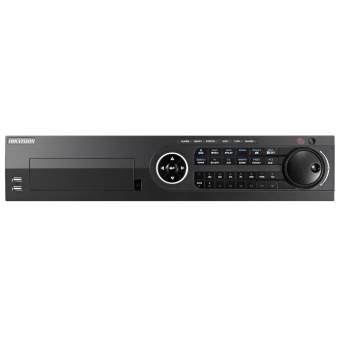 картинка Гибридный 32-канальный 4К видеорегистратор Hikvision DS-8132HUHI-K8 от магазина Охранных систем и видеонаблюдения