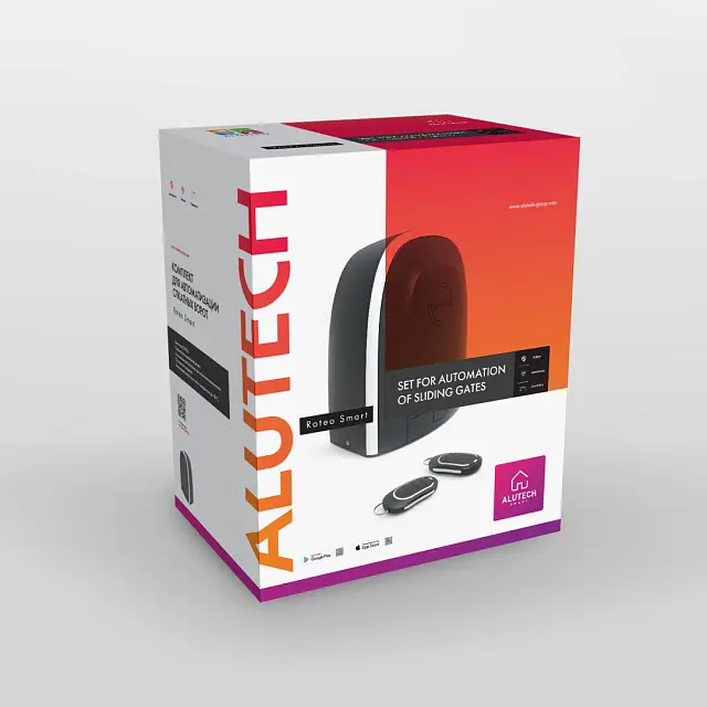 картинка Умный привод для откатных ворот ALUTECH Roteo RTO-500MKIT-Sm + модуль Wi-fi от магазина Охранных систем и видеонаблюдения