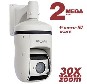 картинка Поворотная купольная уличная IP-камера PTZ B57-30RW от магазина Охранных систем и видеонаблюдения