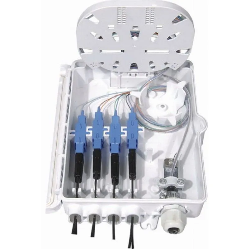 Оптический бокс Hyperline FO-WBI-8A-GY: Защита волоконно-оптических соединений внутри помещений