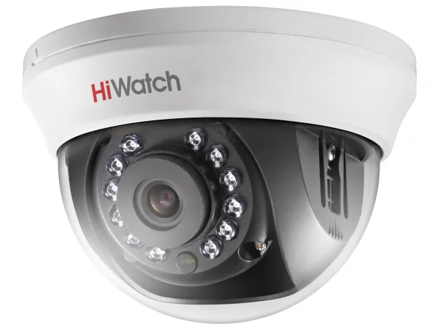 картинка HiWatch DS-T201(B)(3.6mm) Внутренняя купольная HD-TVI камера от магазина Охранных систем и видеонаблюдения