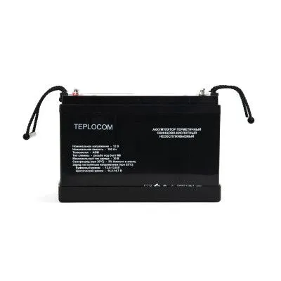 картинка Аккумулятор герметичный свинцово-кислотный TEPLOCOM 100Ач от магазина Охранных систем и видеонаблюдения