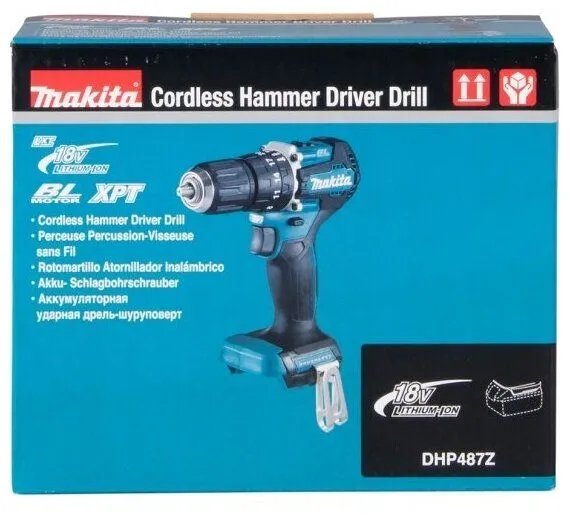 картинка Дрель-шуруповерт Makita DHP487Z без АКБ от магазина Охранных систем и видеонаблюдения