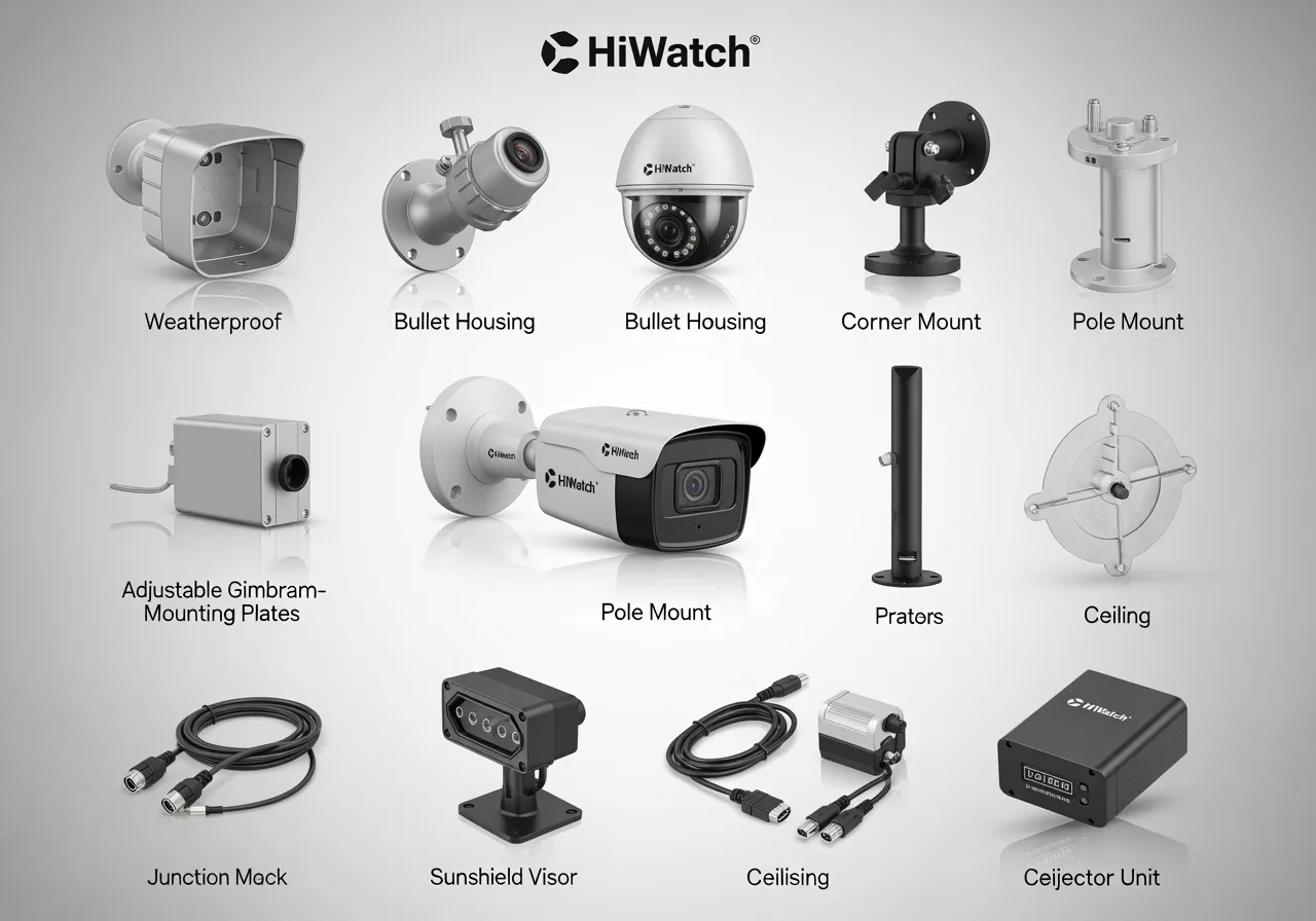 Топ-10 аксессуаров для камер HiWatch: корпуса, крепления, ИК-прожекторы