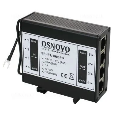 В продажу поступил прибор грозозащиты OSNOVO SP-IP4/1000PD