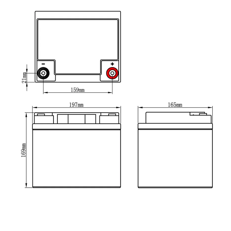 картинка Аккумулятор APL 12-45 от магазина Охранных систем и видеонаблюдения