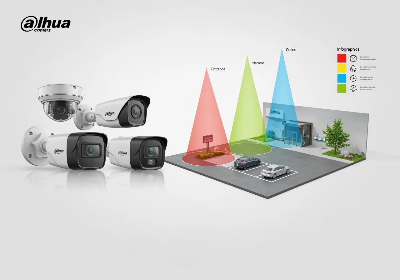 Выбор объектива и угла обзора для камер Dahua: таблицы и примеры