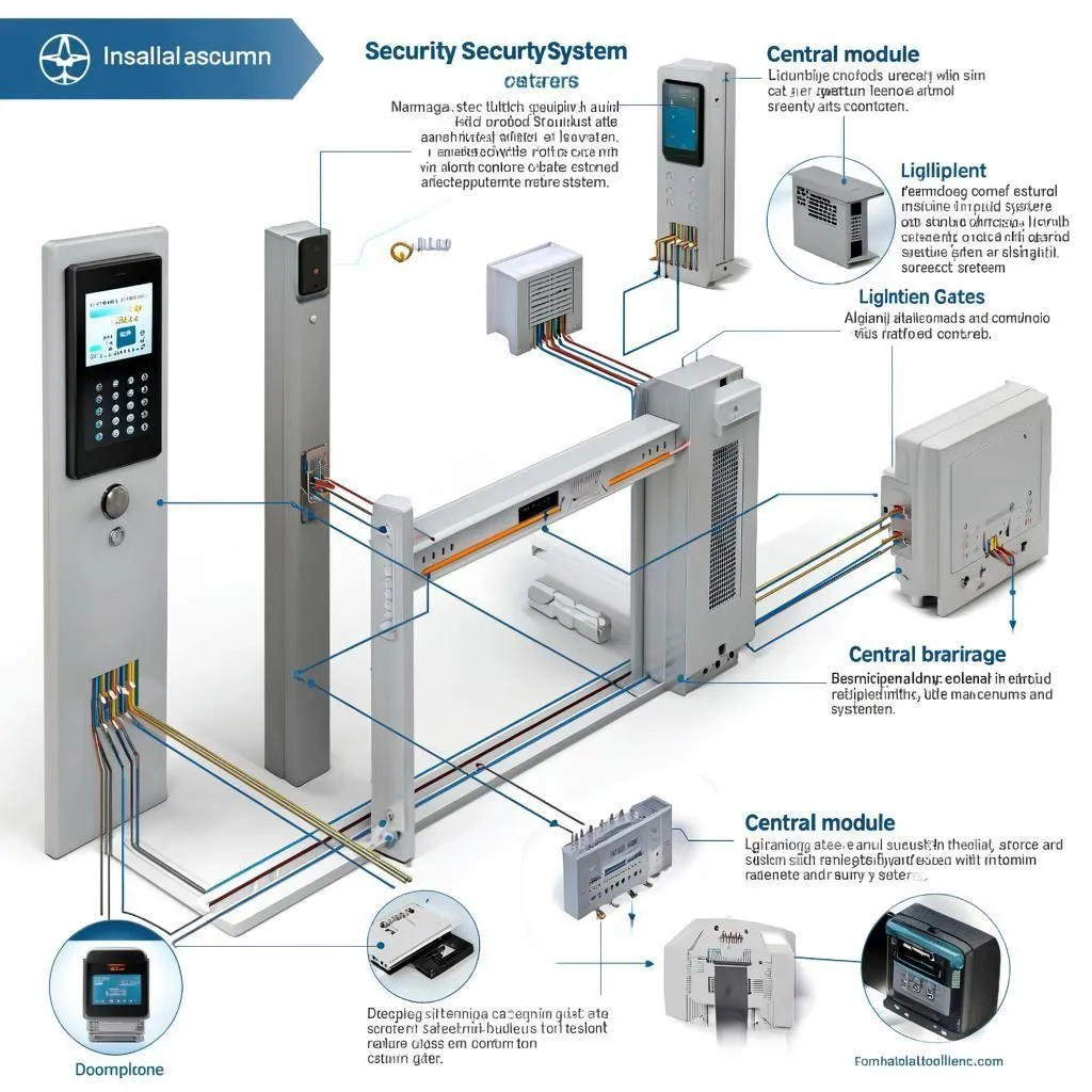 Как подключить домофон в коттедже с воротами и шлагбаумом