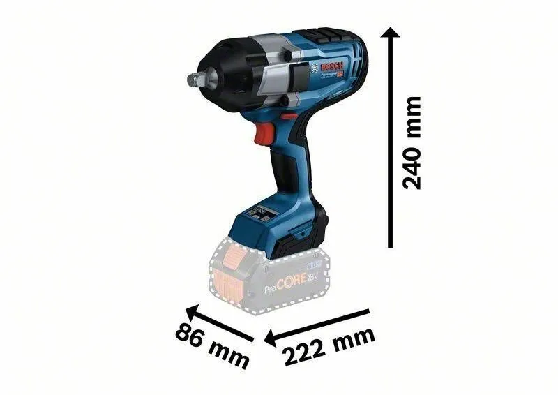 картинка Гайковерт Bosch GDS 18V-1050 H Professional (0.601.9J8.502) от магазина Охранных систем и видеонаблюдения