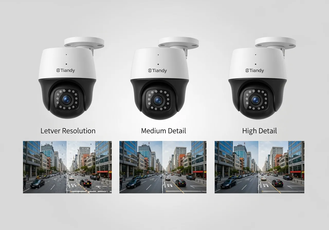 Сравнение моделей Tiandy по разрешению: 2MP vs 4MP vs 8MP