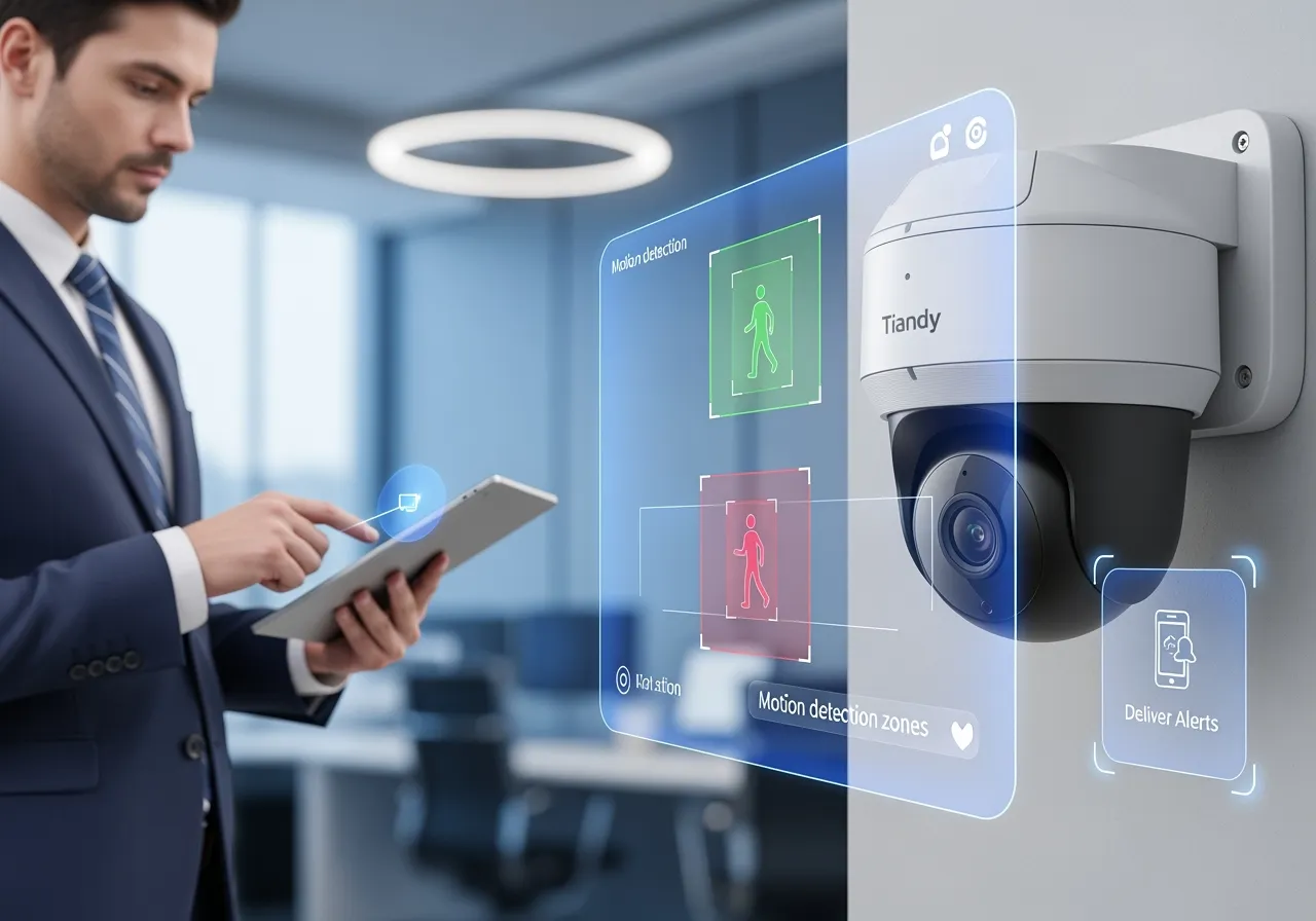 Настройка детекции движения и оповещений в камерах Tiandy