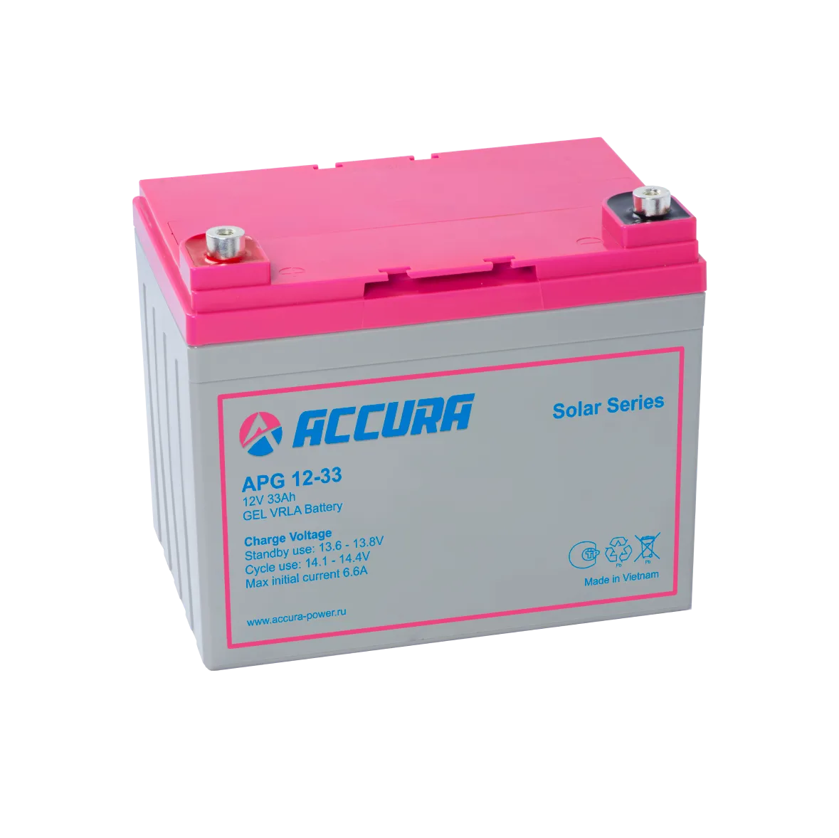 картинка Гелевый аккумулятор APG 12-33 от магазина Охранных систем и видеонаблюдения