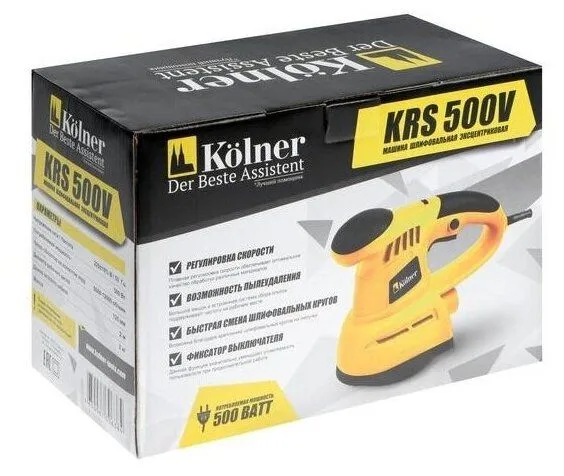 картинка Эксцентриковая шлифмашина Kolner KRS 500V (КН500) от магазина Охранных систем и видеонаблюдения