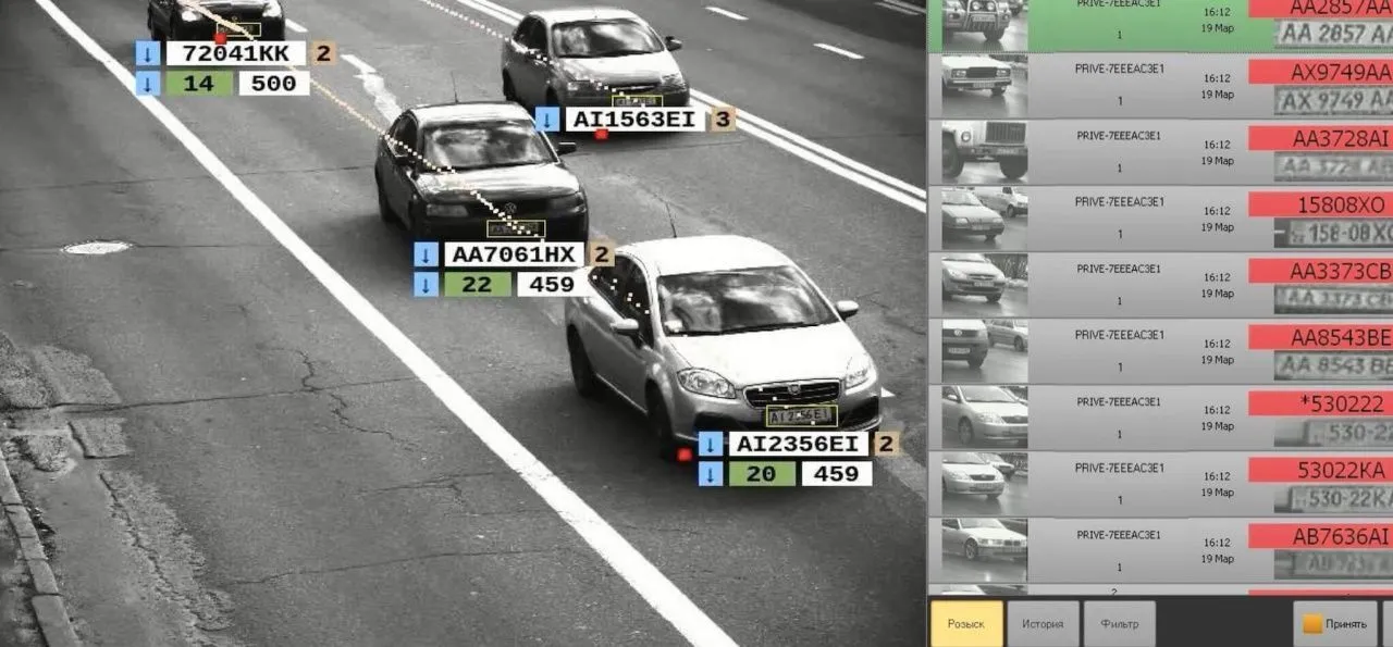 Распознавание номеров автомобилей в камерах Fox