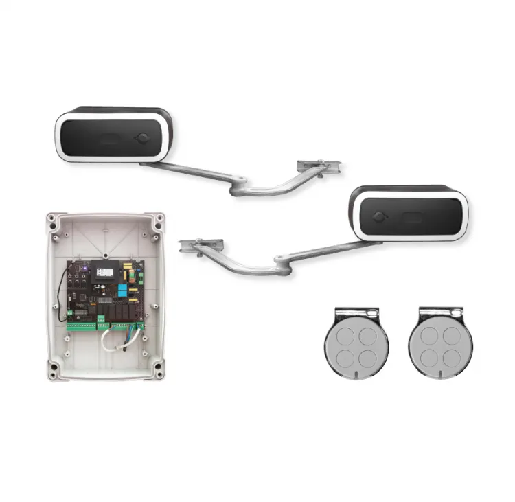 картинка SKY-ARM1000KIT комплект: SKY-ARM1000 привод (2 шт.), SKYZA1N блок управления, SKY-TX8 пульт (2 шт.) от магазина Охранных систем и видеонаблюдения