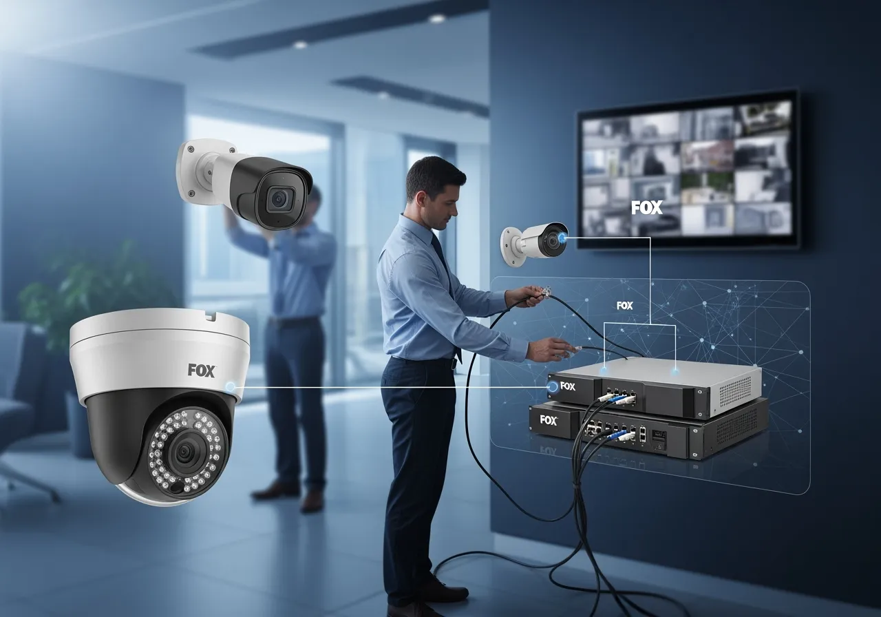 Камеры FOX для бизнеса: выбор, установка и интеграция с NVR