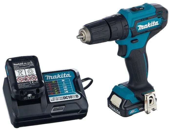 картинка Дрель-шуруповерт Makita HP333DWAE с 2-мя АКБ, кейс от магазина Охранных систем и видеонаблюдения