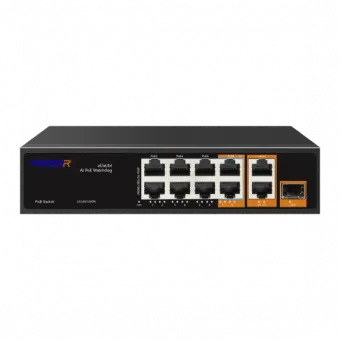 картинка РоЕ-коммутатор TRASSIR TR-NS13111S-120-8PoE от магазина Охранных систем и видеонаблюдения