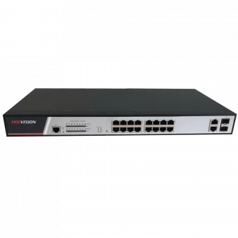 картинка Управляемый PoE-коммутатор DS-3E2318P высокой безопасности от магазина Охранных систем и видеонаблюдения