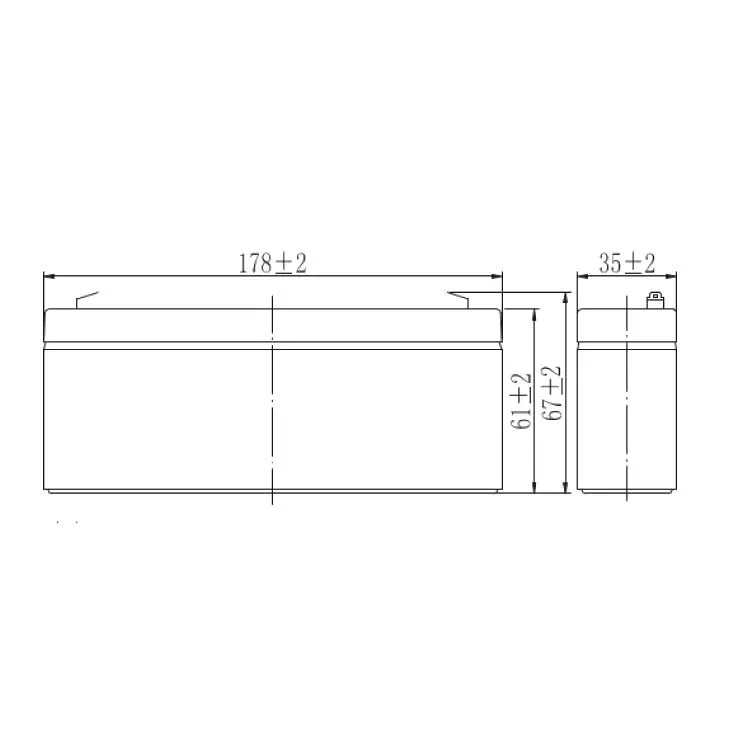 картинка Аккумулятор AP 12-2.3 от магазина Охранных систем и видеонаблюдения