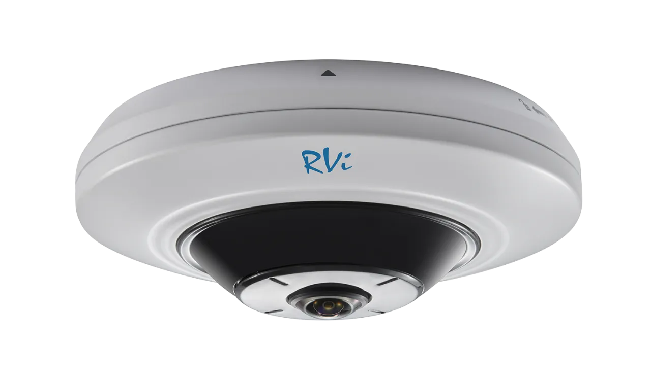 картинка RVi-2NCF5034 (1.05) Антивандальная купольная 5-ти мегапиксельная IP видеокамера "рыбий глаз" от магазина Охранных систем и видеонаблюдения
