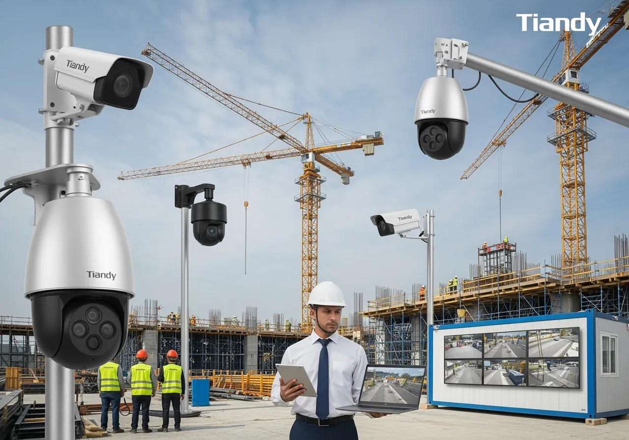 Решения Tiandy для видеонаблюдения на стройплощадке