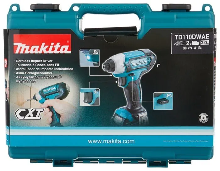картинка Гайковерт Makita TD110DWAE от магазина Охранных систем и видеонаблюдения