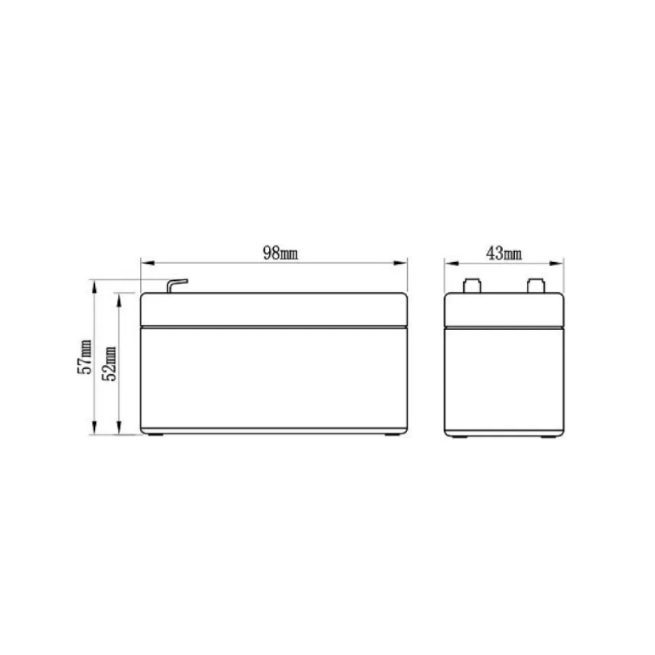 картинка Аккумулятор AP 12-1.3 от магазина Охранных систем и видеонаблюдения
