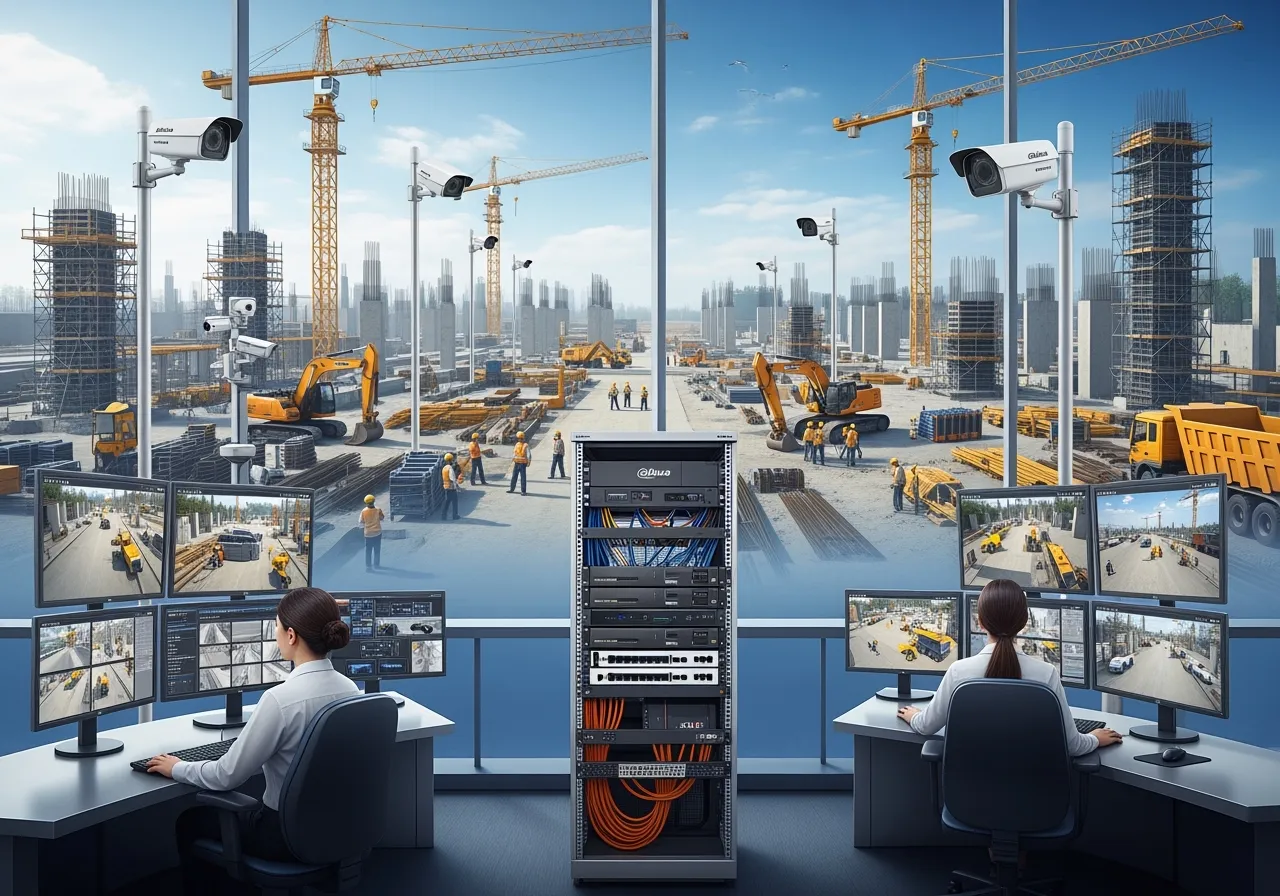 Как организовать систему видеонаблюдения для строительной площадки на базе Dahua