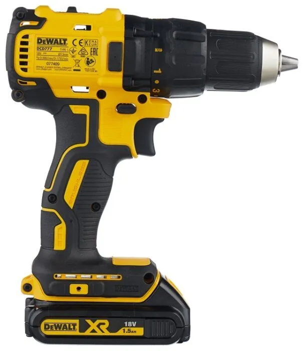 картинка Дрель-шуруповерт DeWalt DCD777S2T-QW от магазина Охранных систем и видеонаблюдения
