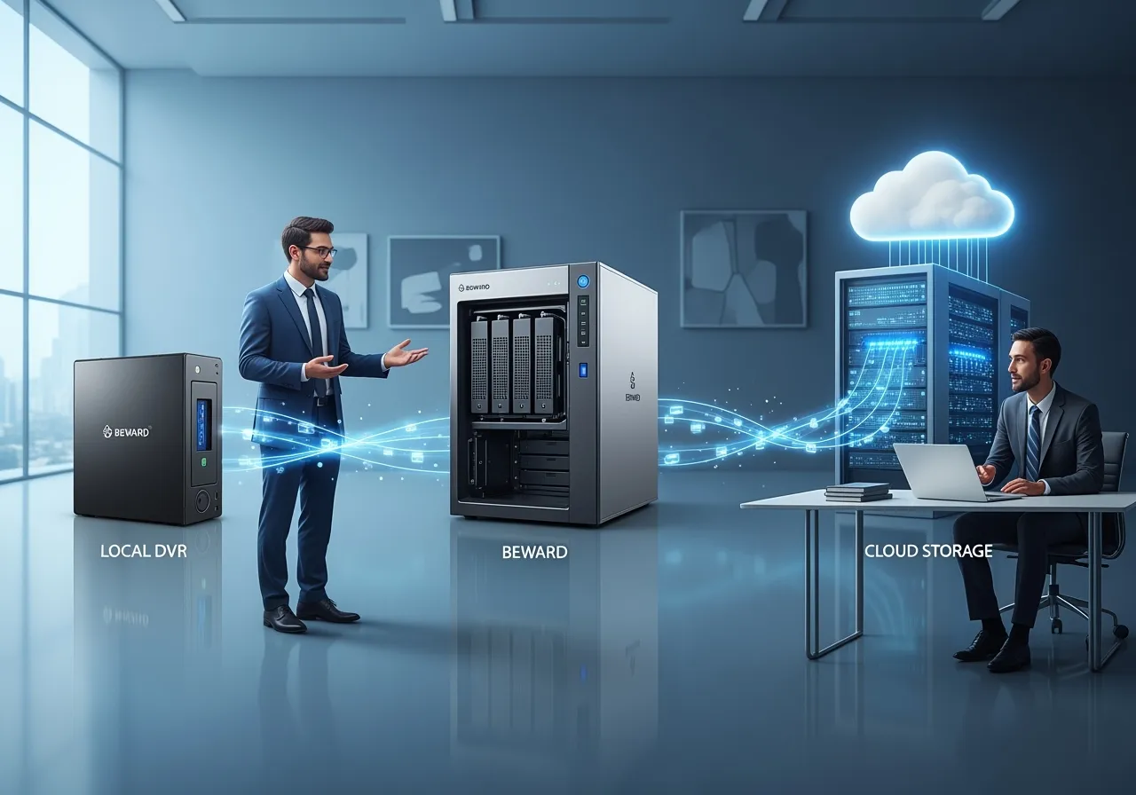 Советы по хранению видеозаписей Beward: локально, NAS или облако