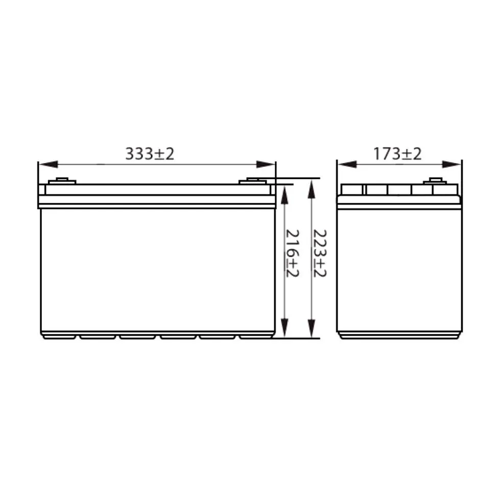 картинка Гелевый аккумулятор APG 12-100 от магазина Охранных систем и видеонаблюдения