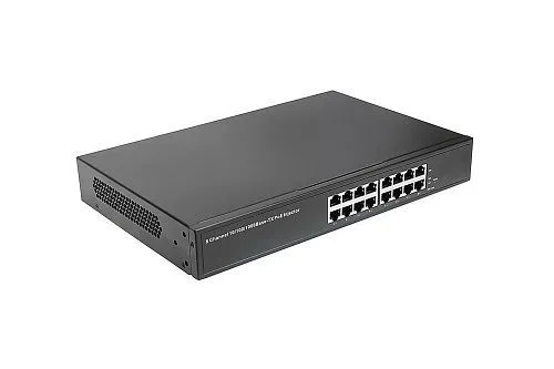 картинка NS-PI-8G PoE-инжектор Gigabit Ethernet на 8 портов. Соответствует стандартам PoE IEEE 802.3af/at. от магазина Охранных систем и видеонаблюдения