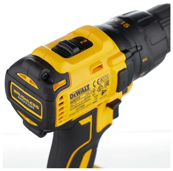 картинка Дрель-шуруповерт DeWalt DCD777S2T-QW от магазина Охранных систем и видеонаблюдения