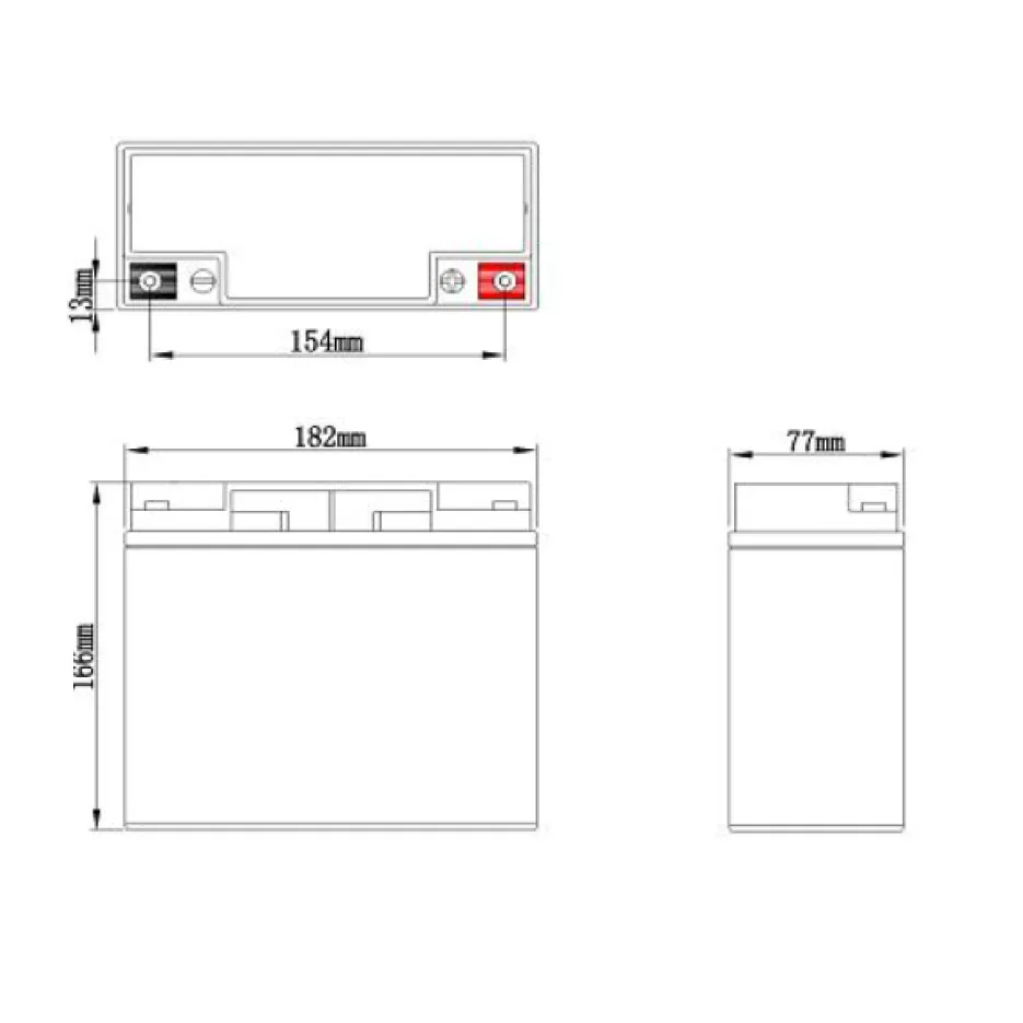 картинка Аккумулятор AP 12-18 от магазина Охранных систем и видеонаблюдения