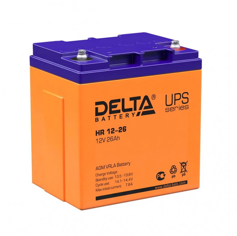 картинка DELTA battery HR 12-26  ups серия аккумуляторов от магазина Охранных систем и видеонаблюдения