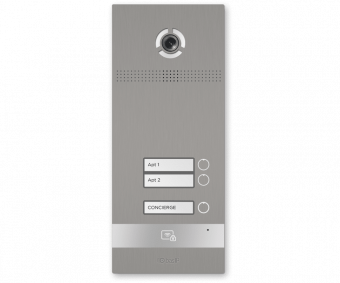 картинка Вызывная панель BAS-IP BI-02FB silver от магазина Охранных систем и видеонаблюдения