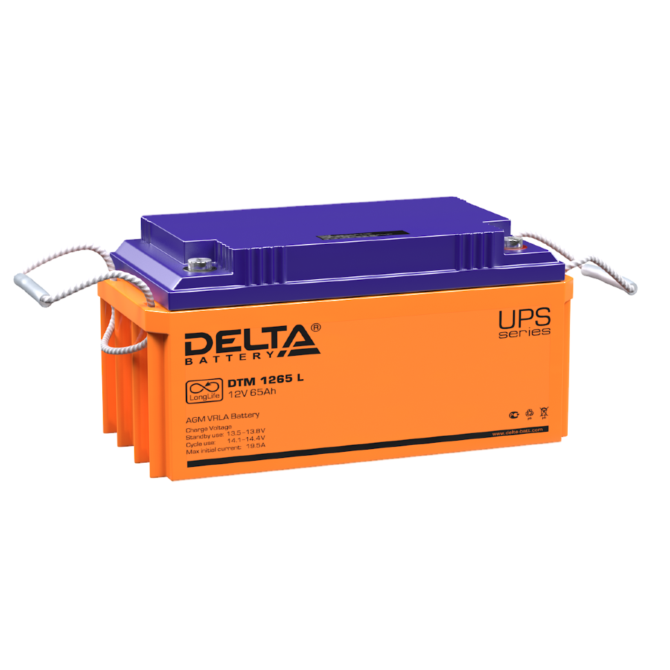 картинка DELTA battery DTM 1265 L от магазина Охранных систем и видеонаблюдения