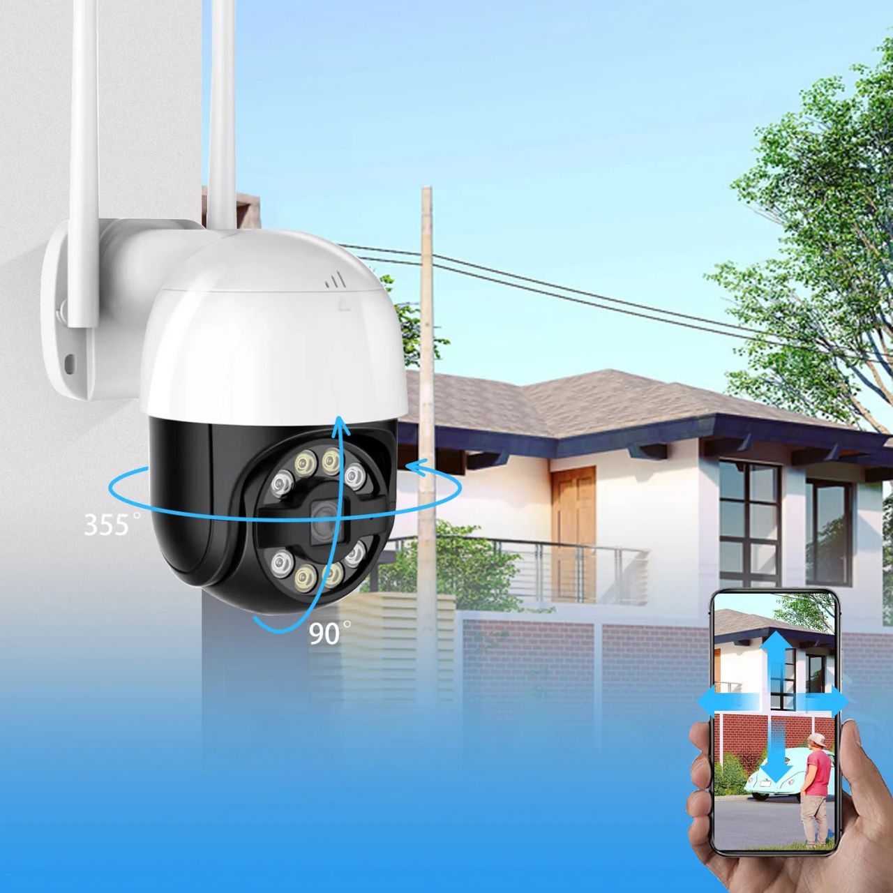 Работа с PTZ-камерами Dahua: панорамирование на 360° и наклон на 90° для полной видимости