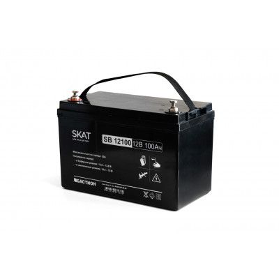 картинка Аккумулятор свинцово-кислотный  SKAT SB 12100 от магазина Охранных систем и видеонаблюдения