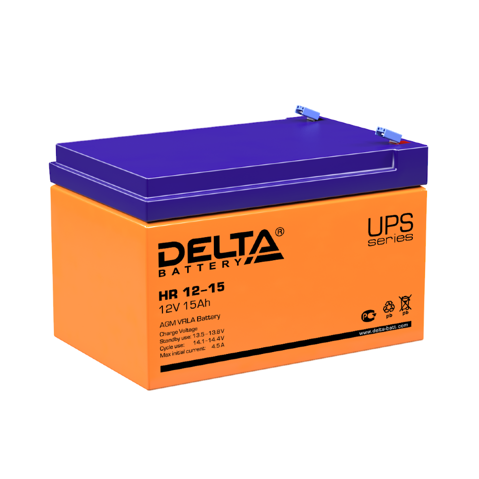 картинка DELTA battery HR12-15 от магазина Охранных систем и видеонаблюдения