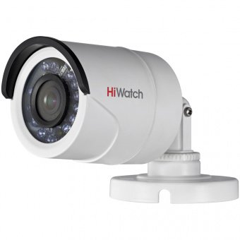 картинка Компактная FullHD цилиндрическая TVI-камера HiWatch DS-T200 с ИК-подсветкой от магазина Охранных систем и видеонаблюдения