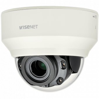 картинка Купольная 2 Мп IP-камера Wisenet XND-L6080R с motor-zoom и ИК-подсветкой от магазина Охранных систем и видеонаблюдения