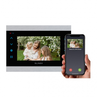 картинка Видеодомофон SLINEX SL-07N Cloud Silver+Black от магазина Охранных систем и видеонаблюдения