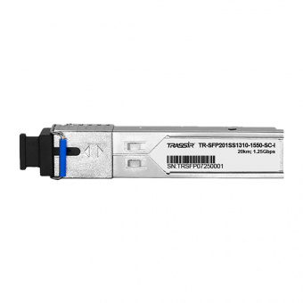 картинка SFP-модуль TRASSIR TR-SFP201SS1310-1550-SC-I от магазина Охранных систем и видеонаблюдения