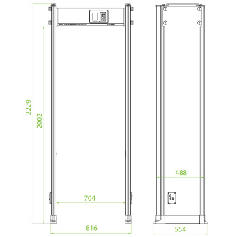 картинка Арочный металлодетектор TRASSIR TR-MD01 от магазина Охранных систем и видеонаблюдения