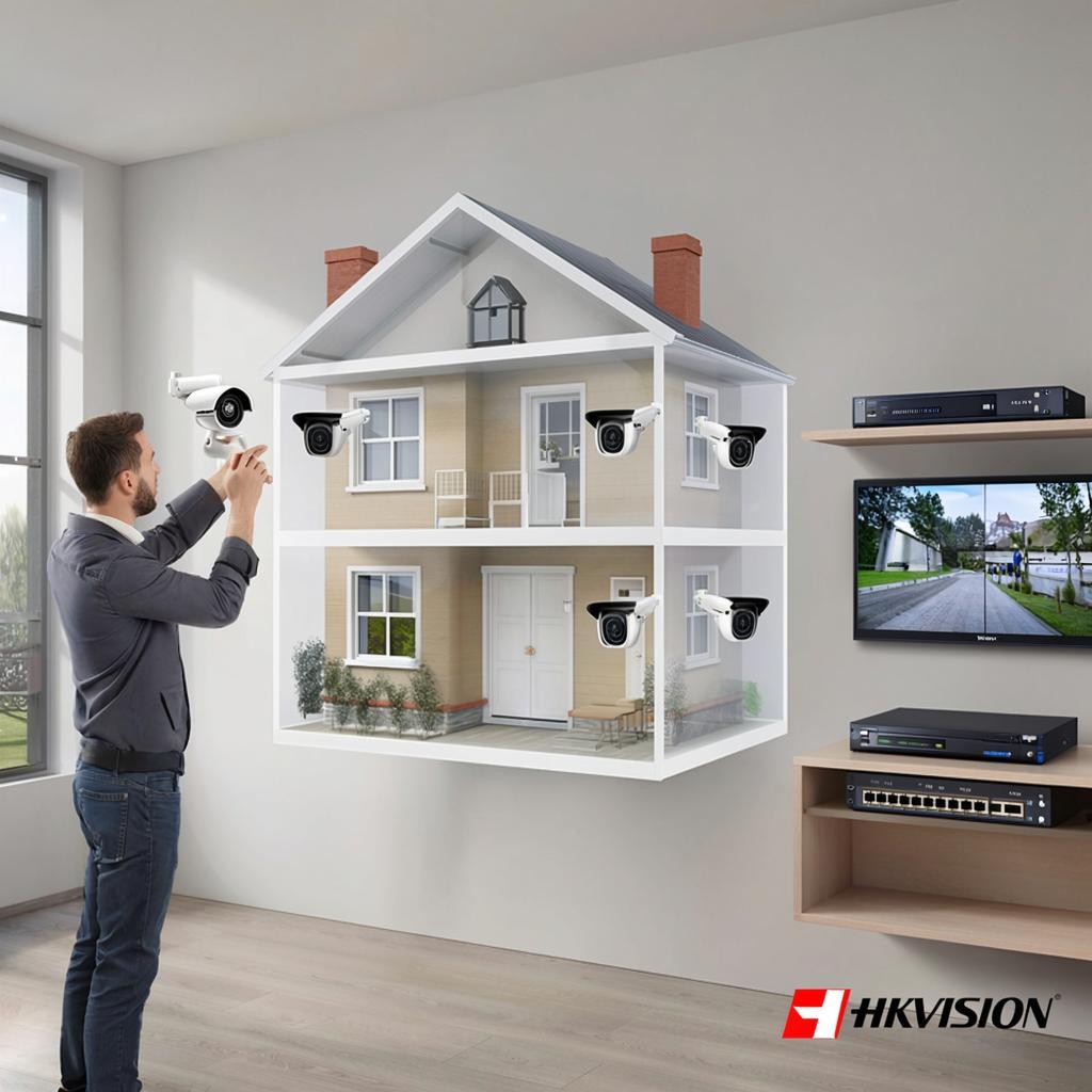 Инсталляция видеонаблюдения в загородном доме: план и подбор камер Hikvision