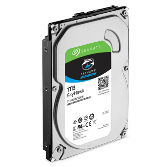картинка 1 ТБ жесткий диск Seagate ST1000VX005 серии SkyHawk для систем видеонаблюдения от магазина Охранных систем и видеонаблюдения