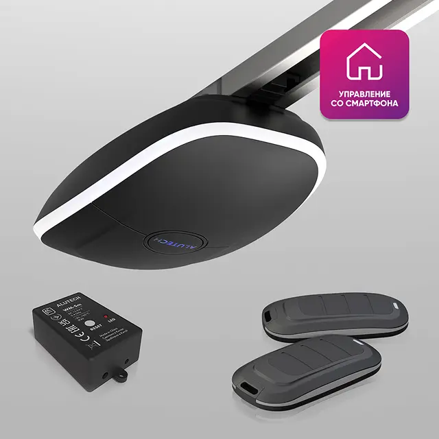 картинка Умный привод ALUTECH Levigato LG‑800‑Sm для гаражных ворот + модуль Wi‑fi от магазина Охранных систем и видеонаблюдения