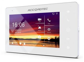 картинка Абонентский монитор AccordTec AT-VD 710W K EXEL от магазина Охранных систем и видеонаблюдения